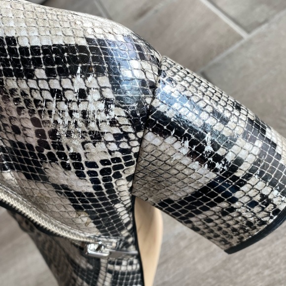 Marc Fisher Faux Snakeskin Ankle Boots - Picture 4 of 7